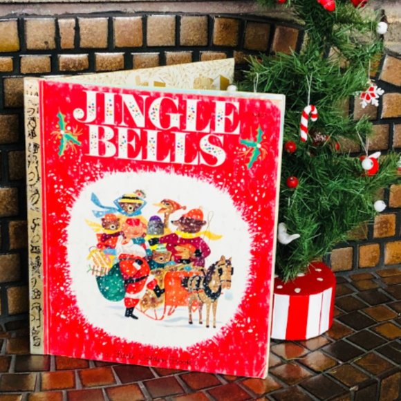 80's "Jingle Bells" A Little Golden Book - Christmas Book - Kids Holiday Book - Picture 1 of 9